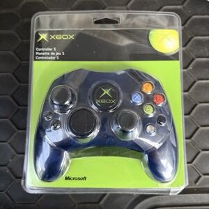 Microsoft Xbox Controller S 0703 Transparent Blue OEM Sealed New Original 2003